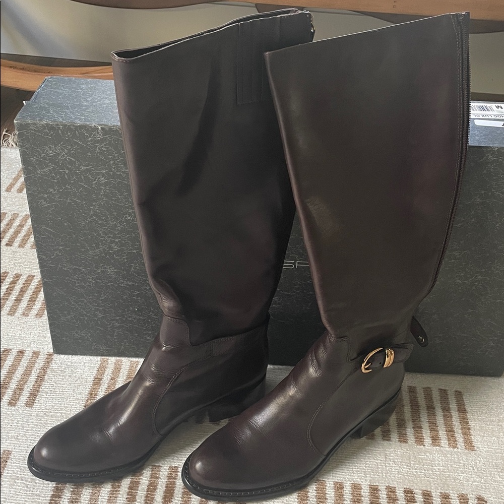 Via Spiga Boots V Christie Chocolate Lux - Size 9